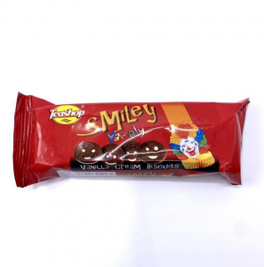 Teashop Smiley Vanilla Cream Biscuits 50gms